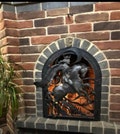 Fireplace door, oven, fireplace screen, fireplace grate, fire poker, fireplace accessory, Christmas gift, fireplace mantle, fireplace