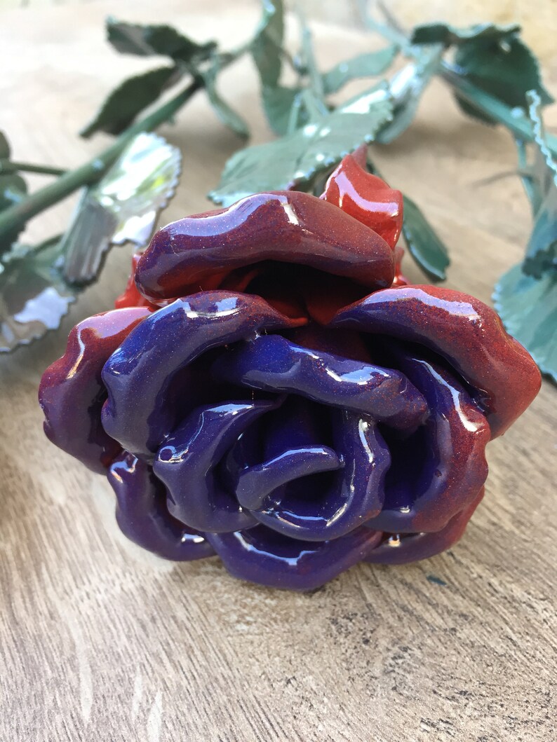 6th Anniversary Gift Iron Rose Iron Anniversary Iron Gift Etsy