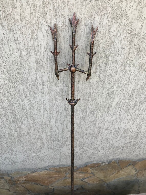 engraved trident Cosplay trident personalized trident nautical gift custom trident