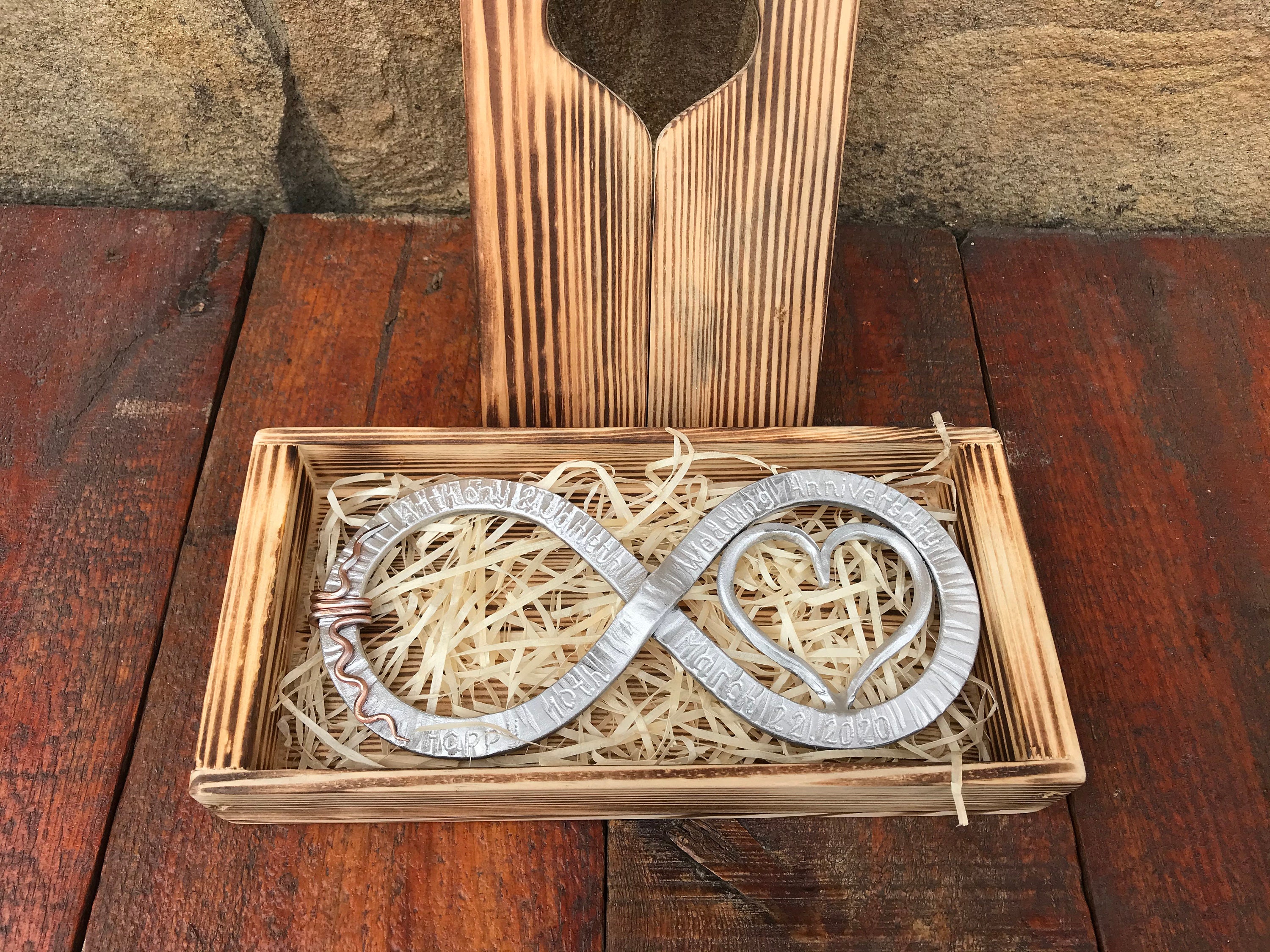 Tin anniversary gift box personalized gift 10th Etsy