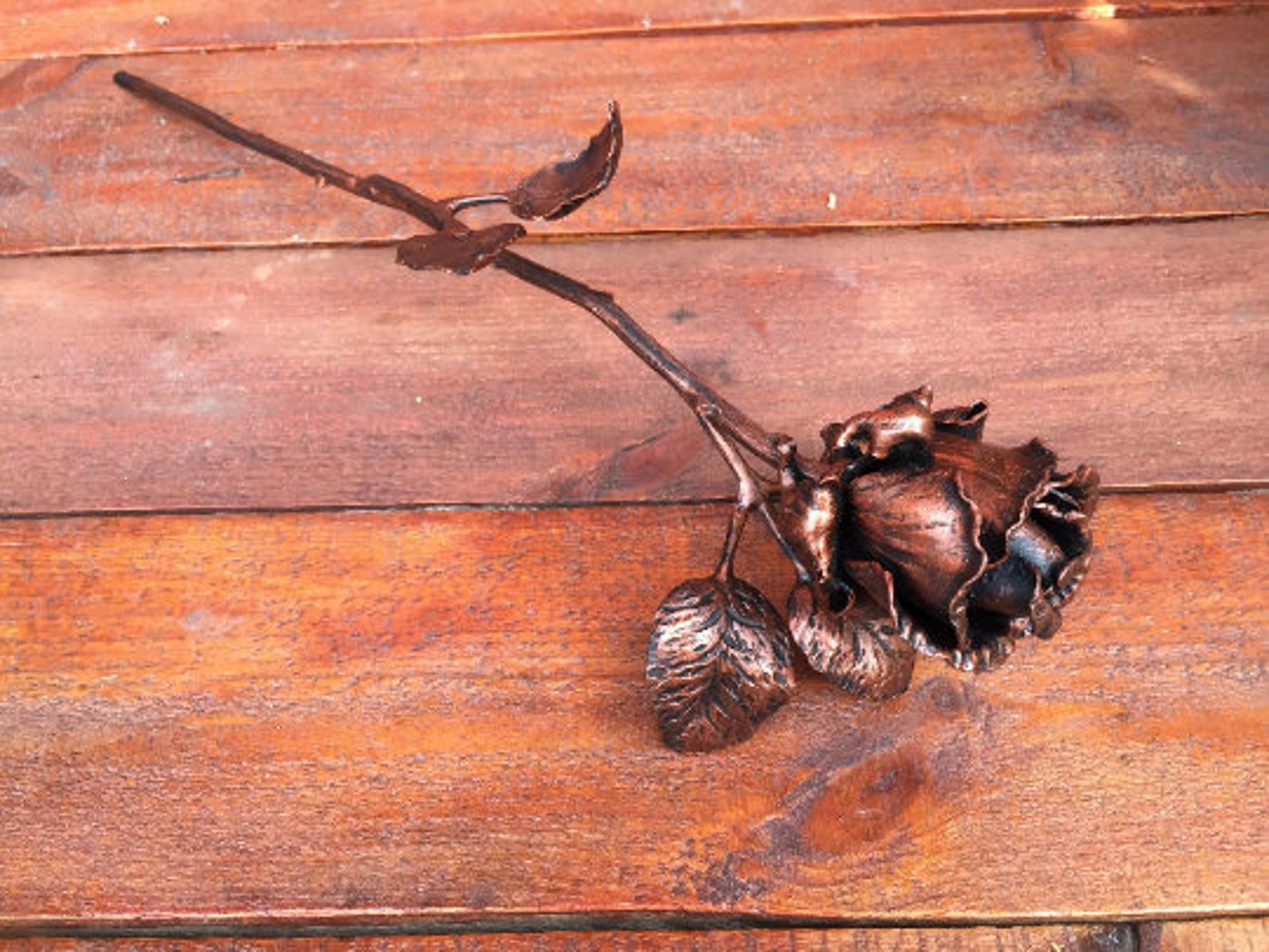 Wrought Iron Rose Anniversary Gift Valentine's Day Gift Etsy