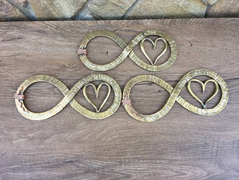 Bronze gift bronze infinity sign bronze gift for wife Etsy