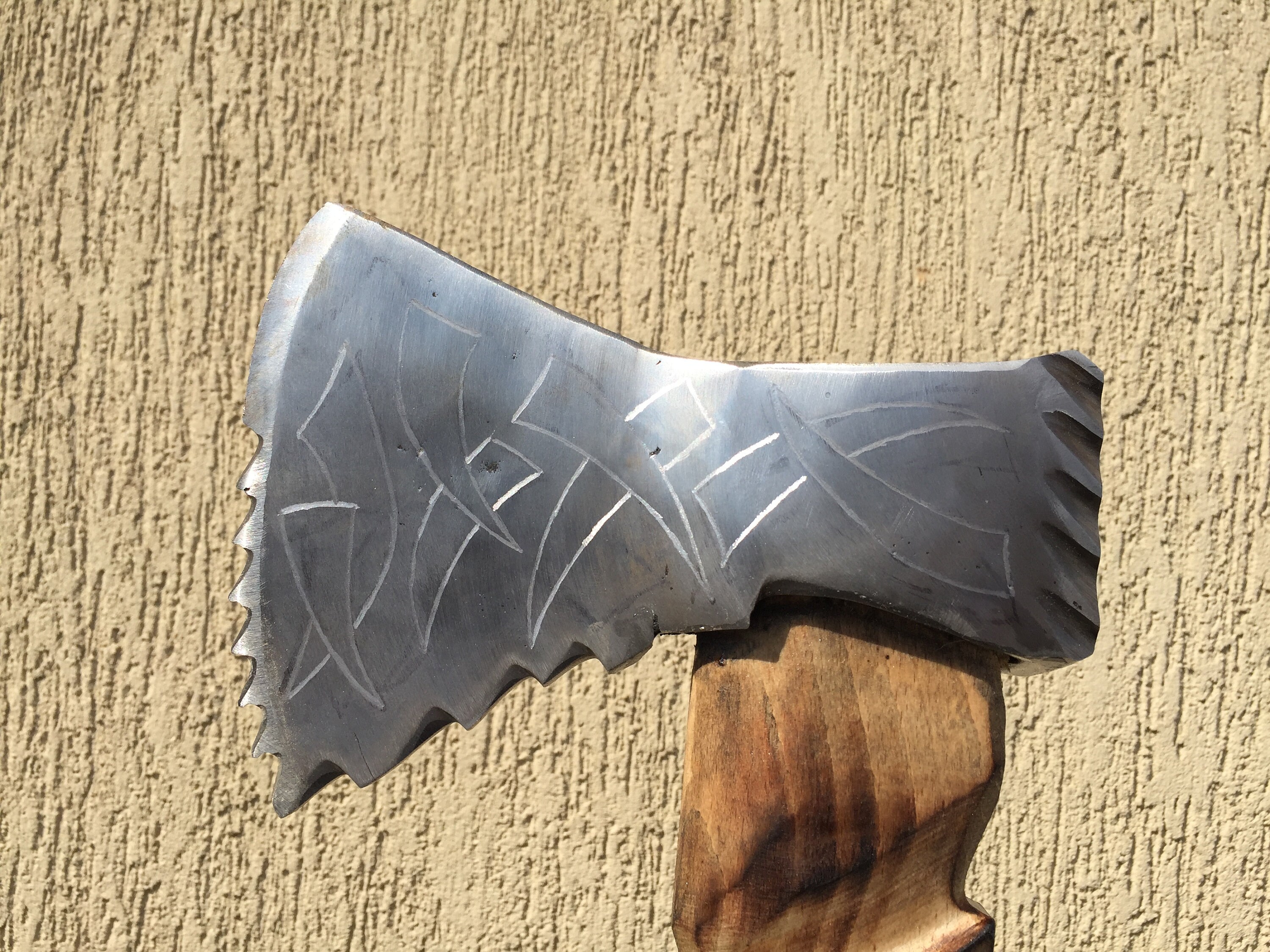 Viking Axe Carving Axe Carving Hatchet Axe Head Etching Etsy