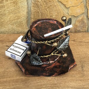 Hand forged ashtray, ash tray, iron ash tray, iron ashtray, cigar ashtray, cigar ash tray, gift for men, anniversary gift,  mens gift, gifts