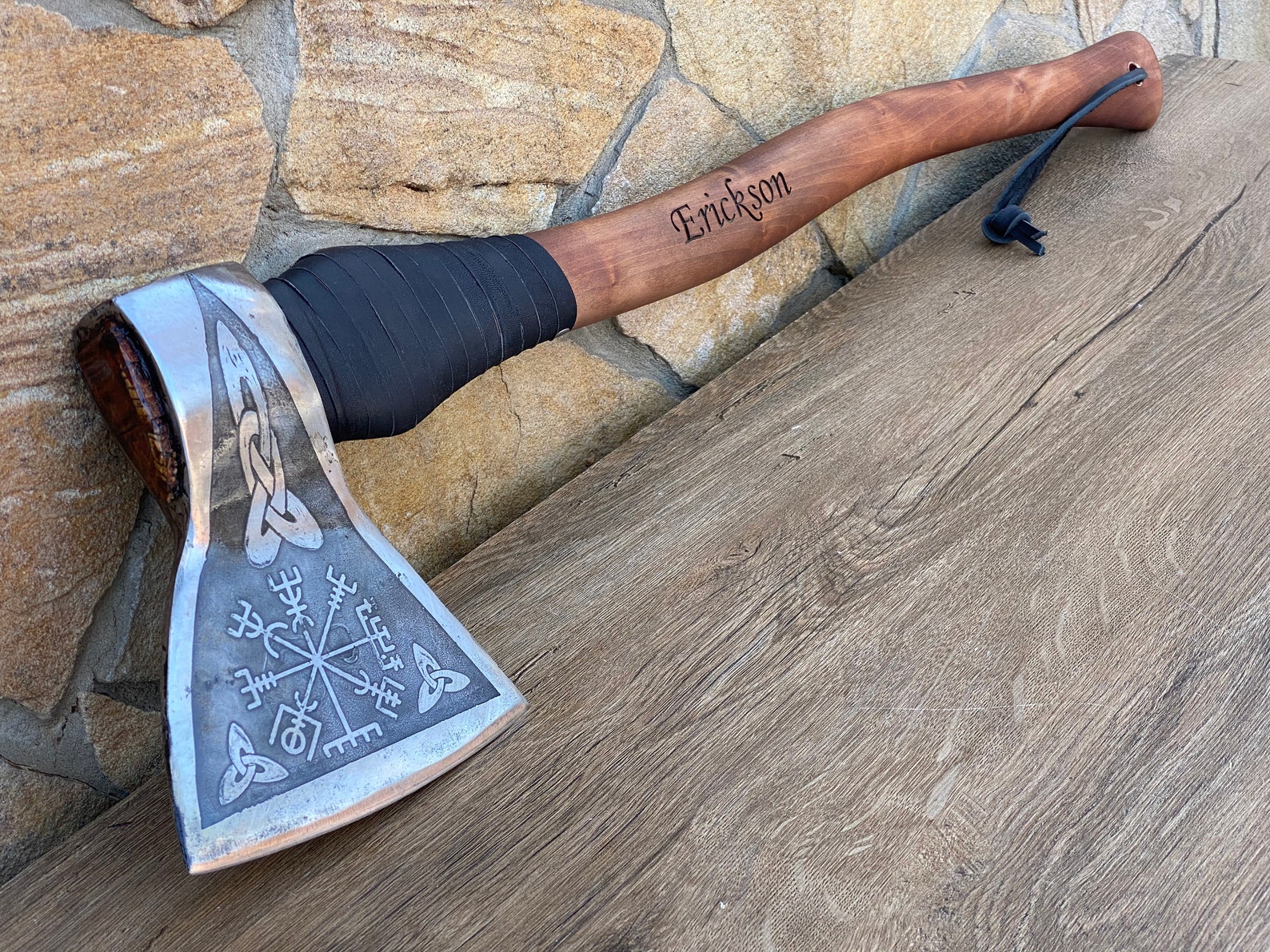 Viking Axe Mens Gifts Vegvisir Birthday Gift for Dad Gift - Etsy