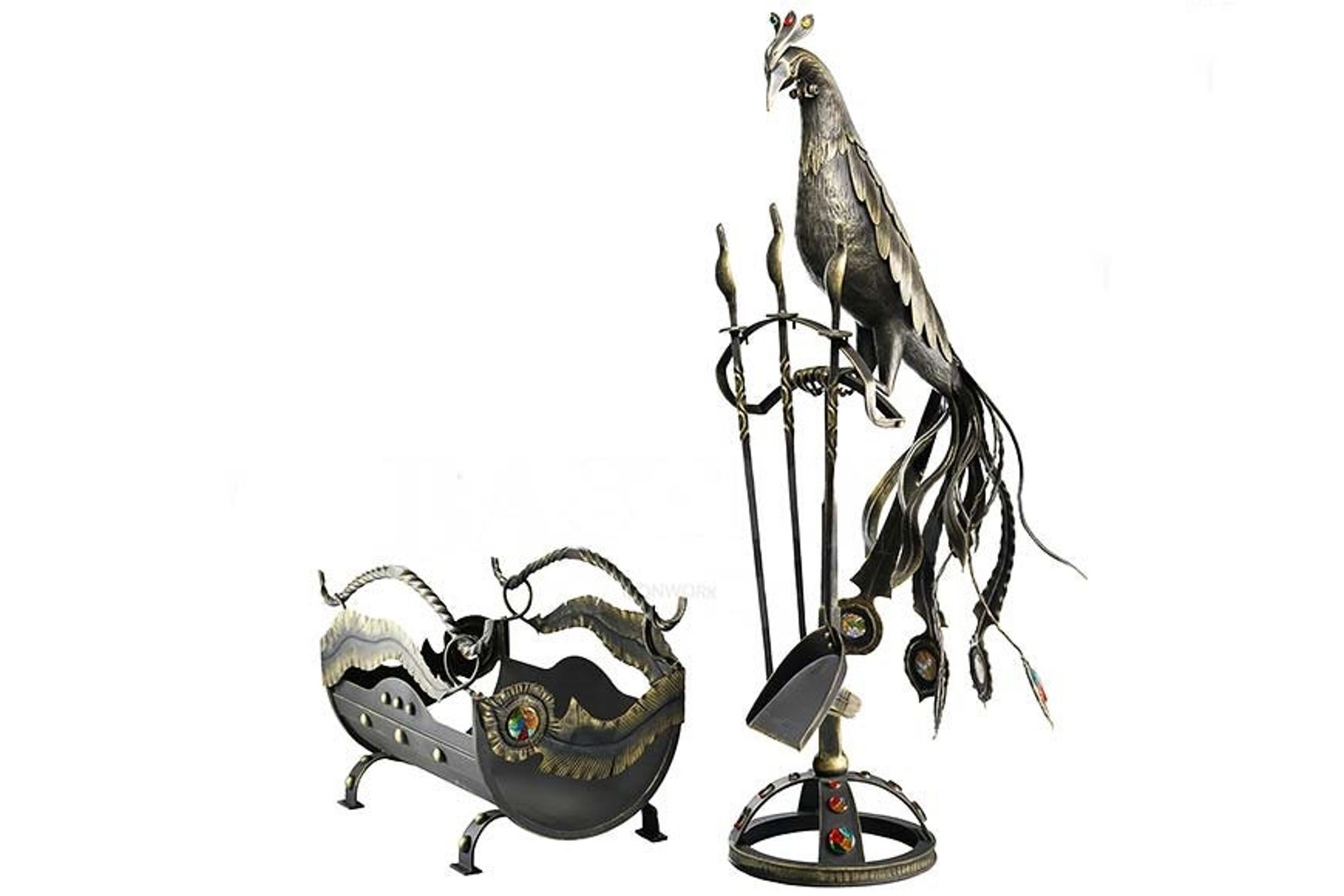 Firewood Holder Firewood Rack Firewood Fireplace Peacock Etsy