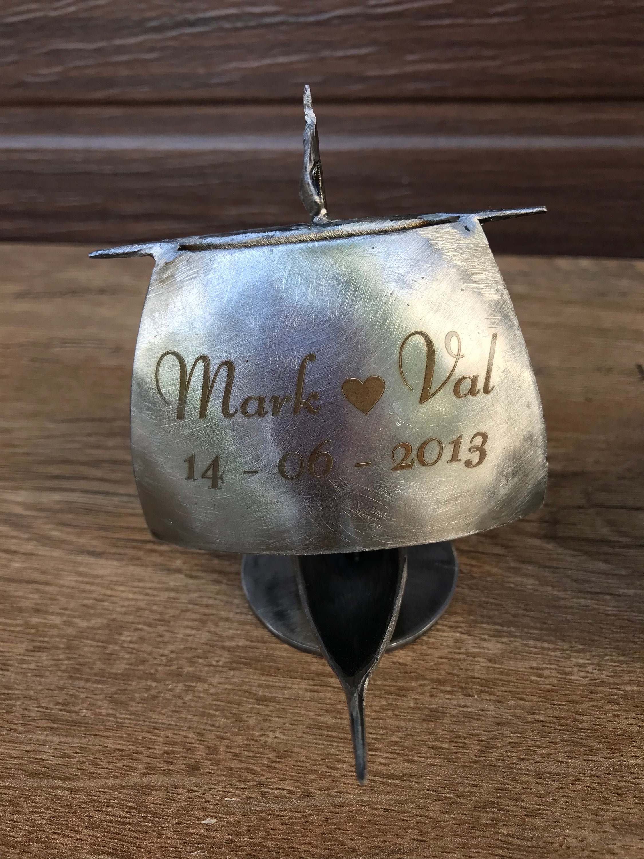 Sailing ship iron anniversary gift for him hand ship Etsy