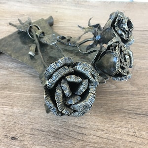 6th anniversary gift for her, iron anniversary gift for her, metal iron bouquet, iron rose, forged rose, iron gift, metal rose, iron gifts