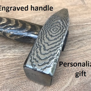 Hammer, personalisierter Hammer, maßgeschneiderter Hammer, Vatertagsgeschenk, Geschenk für Papa, Handwerkerwerkzeug, Handwerkergeschenk, Eisenjubiläumsgeschenk, Werkzeug Bild 1