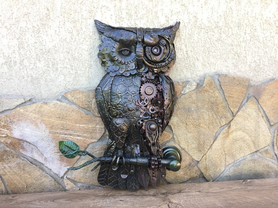 Steampunk Owl Sculpture