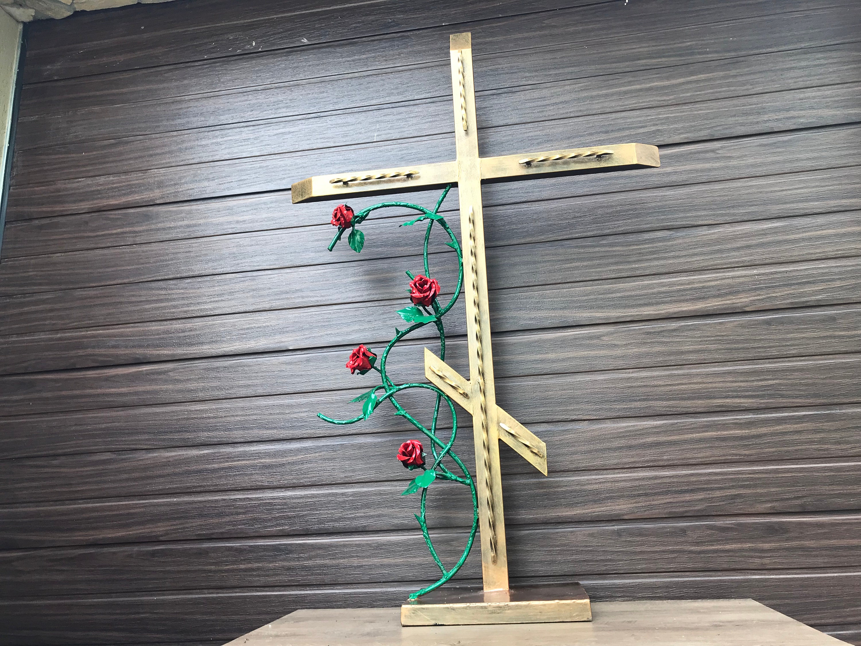 Cross for grave grave marker funeral remembrance gift Etsy