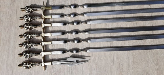 Skewers Picnic Viking Knight Grill Tools Pricker Middle - Etsy Australia