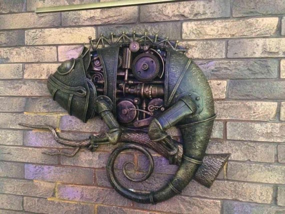 Steampunk Metal Sculpture Junk Art Furniture Steampunk Metal Sculpture Junk Art, Steam Punk Furniture