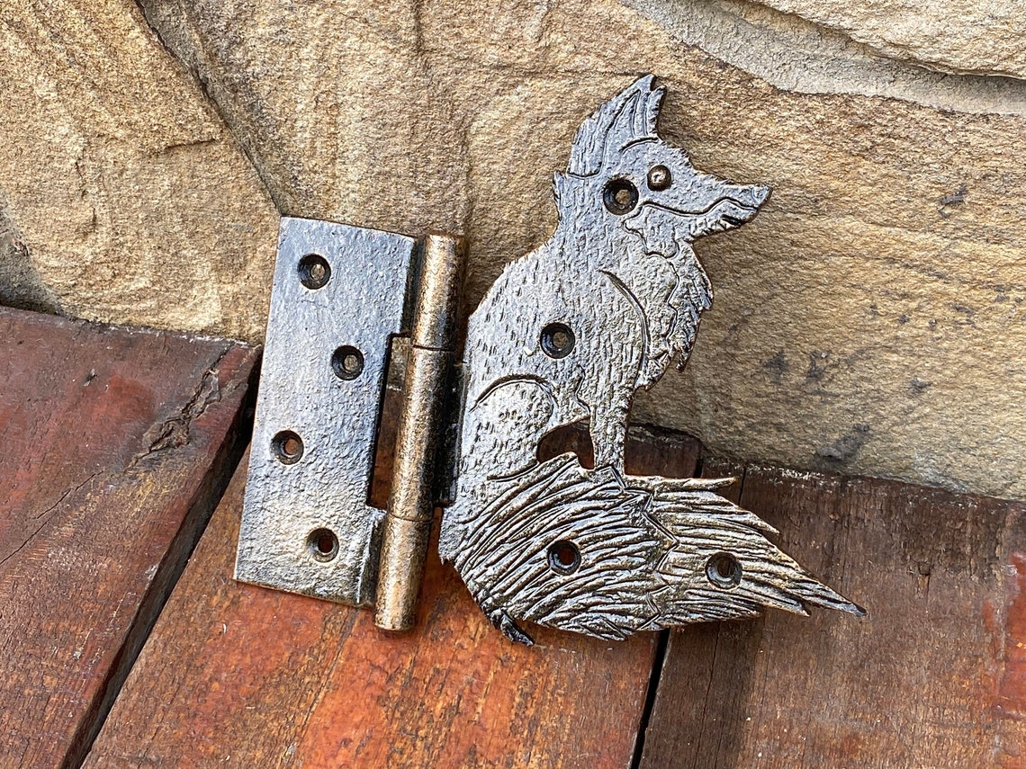 Fox Hinge Animal Hinge Fox Strap Hinge Animal Hinge Etsy