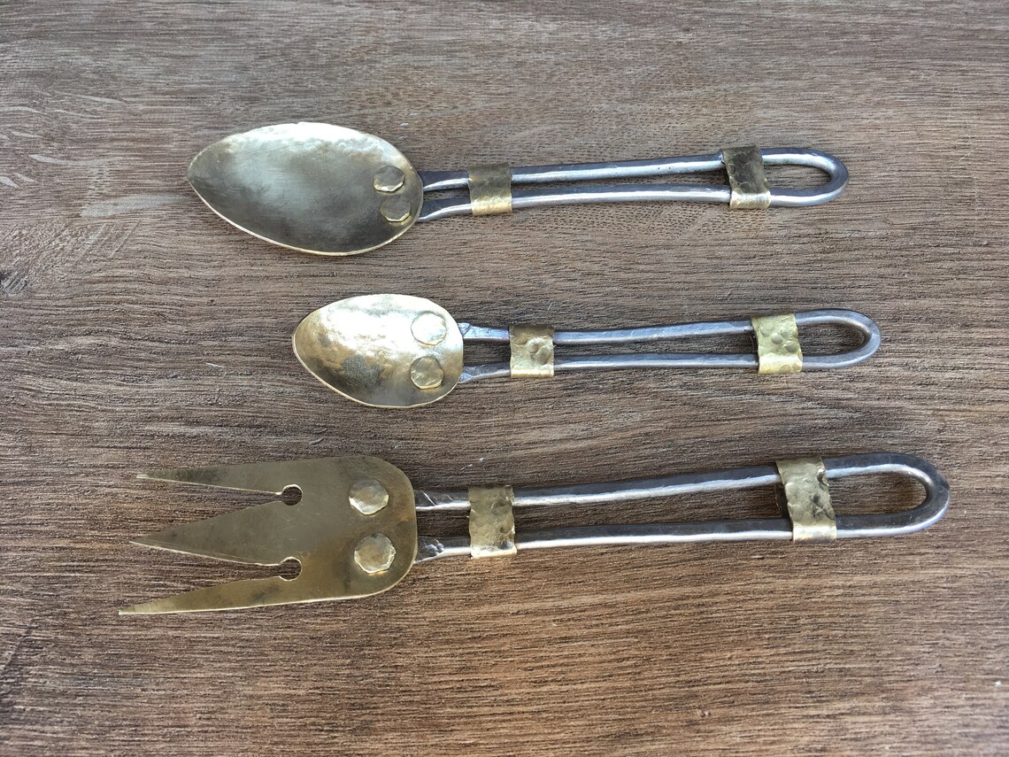 Bronze cutlery bronze anniversary bronze gift antique Etsy