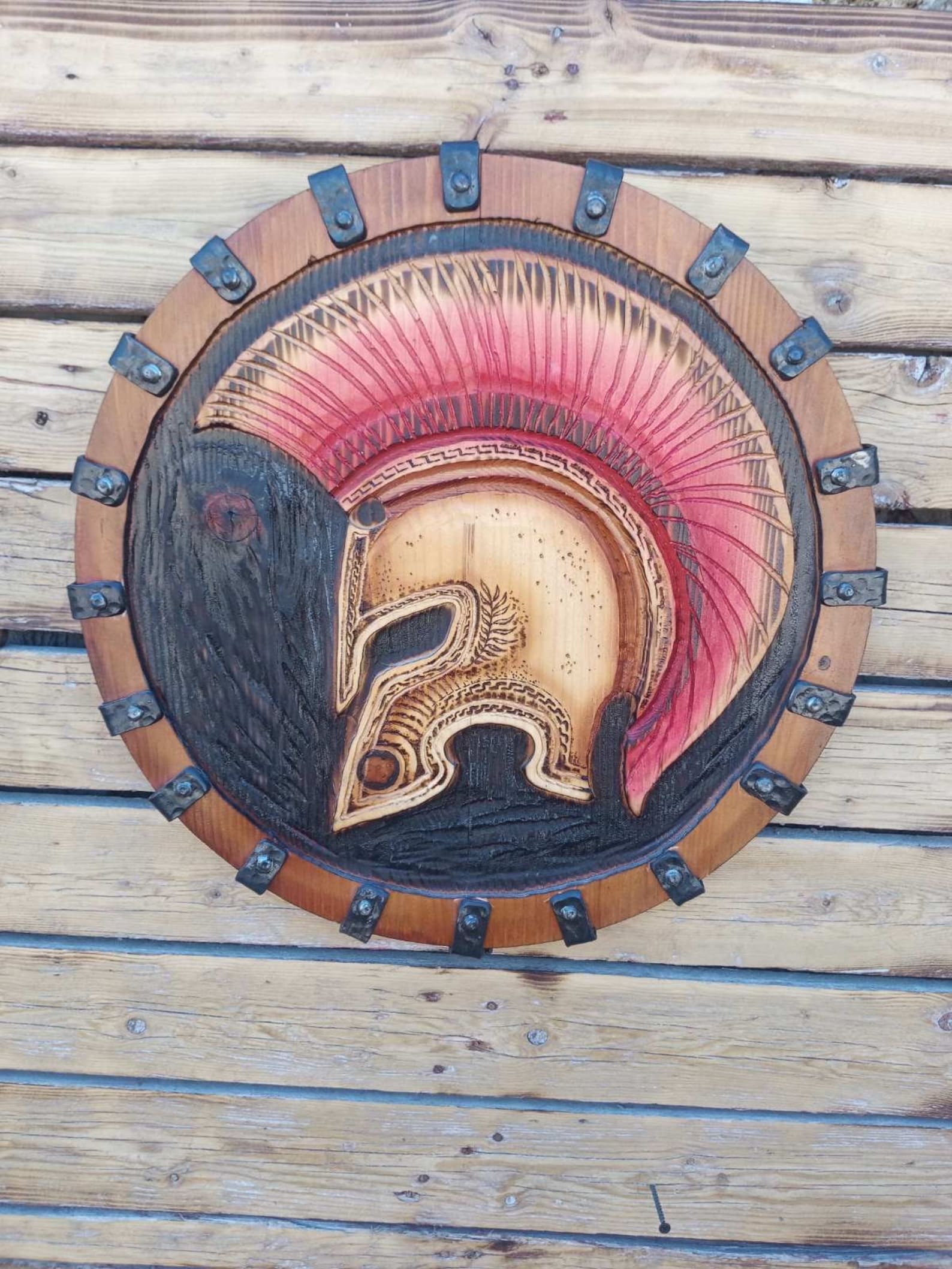 Spartan shield decorative shield spartan helm shield Etsy