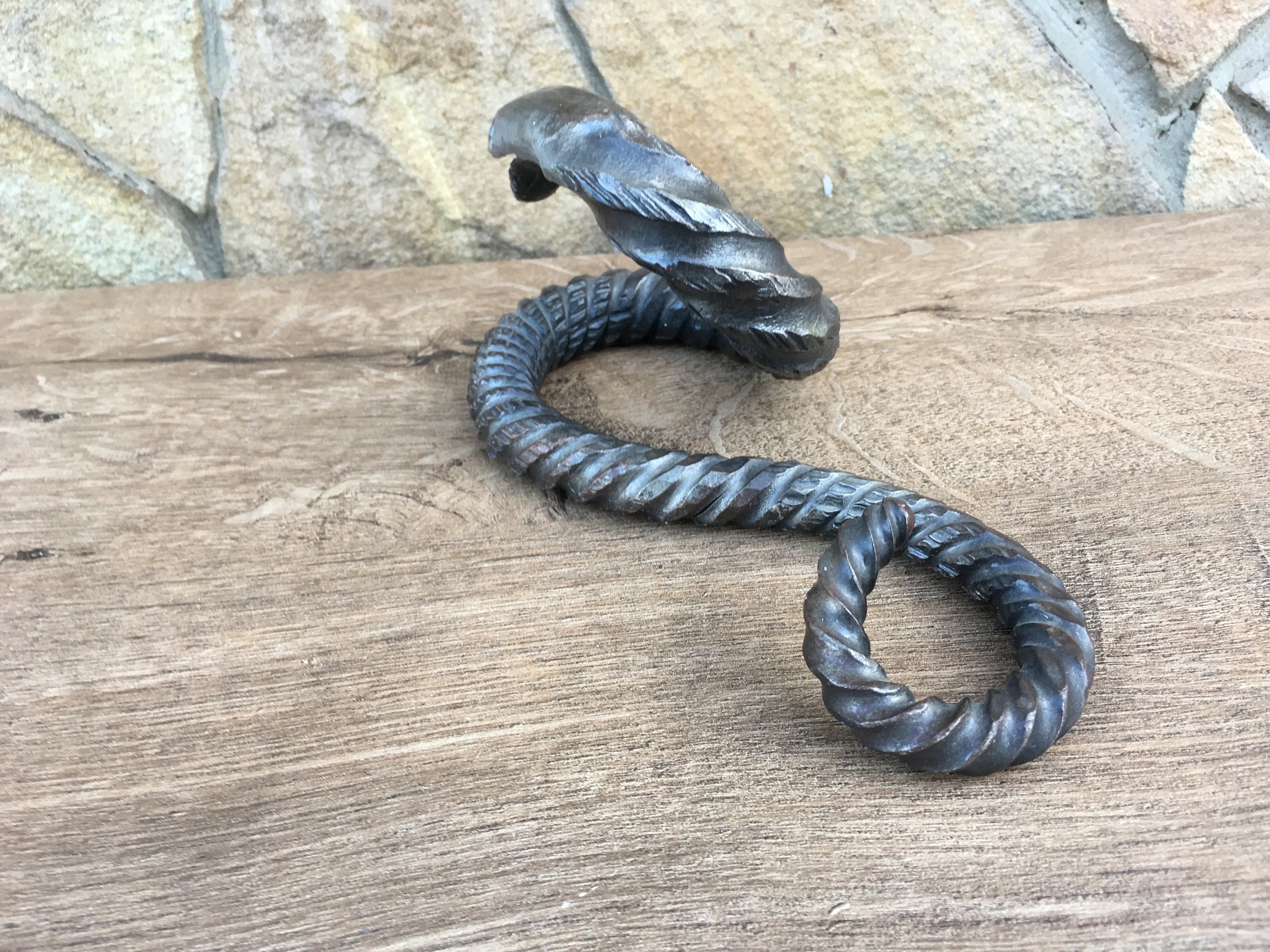 Iron Snake Hand Snake Metal Snake Steel Snake Home Etsy Canada