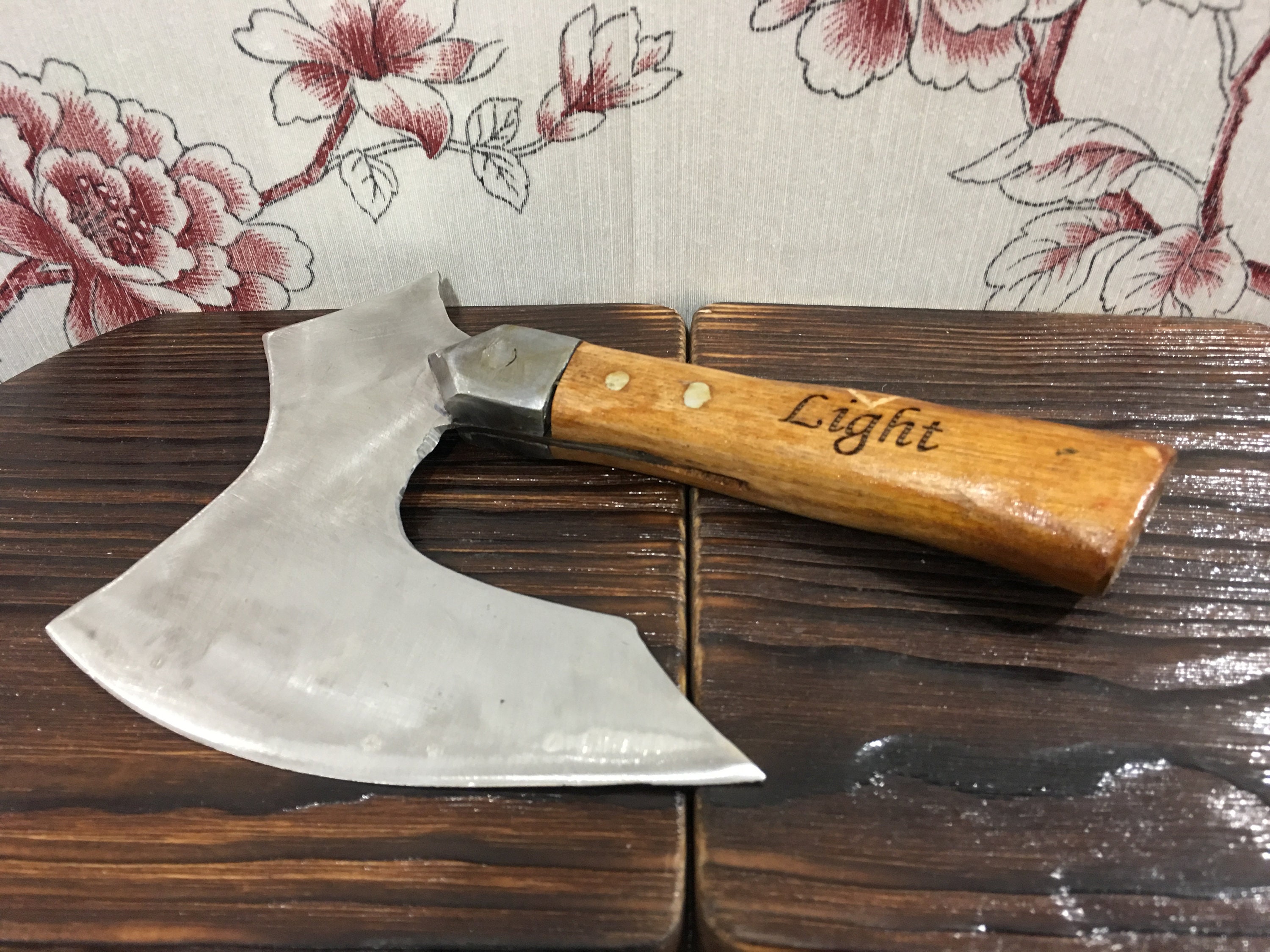 Stainless steel kitchen axe, kitchen hatchet, kitchen chopper, kitchen  gift, kitchen gadgets,butcher knife,meat chopper,chef gift,viking axe :  Handmade Products 