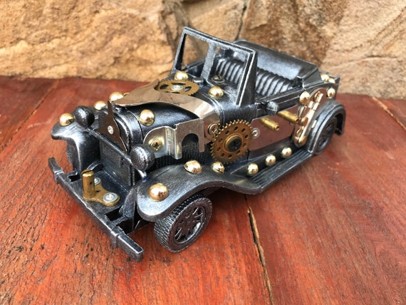 珍品 三輪車 スチームパンク 遊び心満載なアート仕様 インダストリアル スチームパンクカー、車、レトロカー、工業用車、スチームパンク