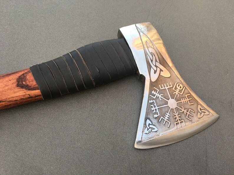 Wikinger-Axt Herren Geschenke Vegvisir Wikinger Rüstung | Etsy