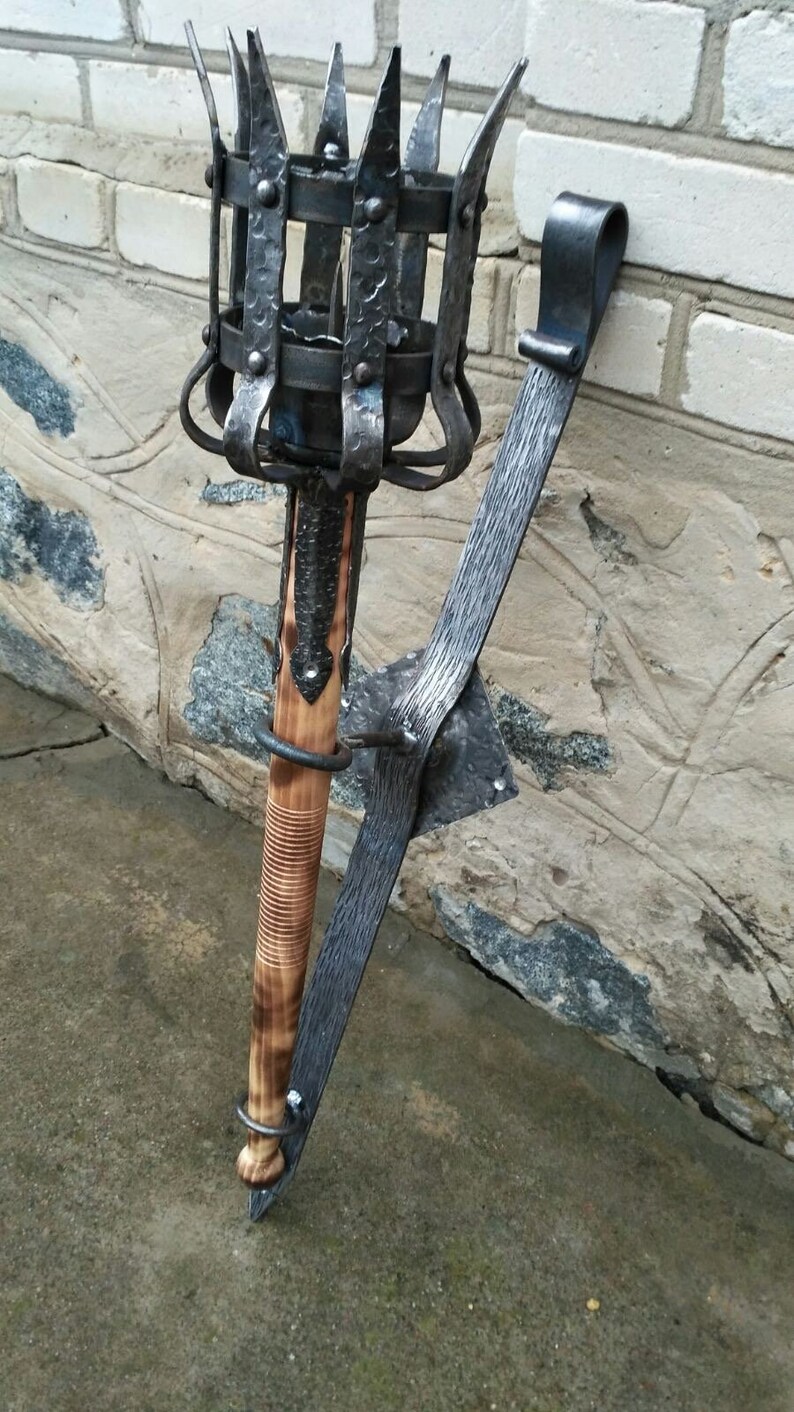 Fire torch wall torch medieval torch wedding decor wall Etsy