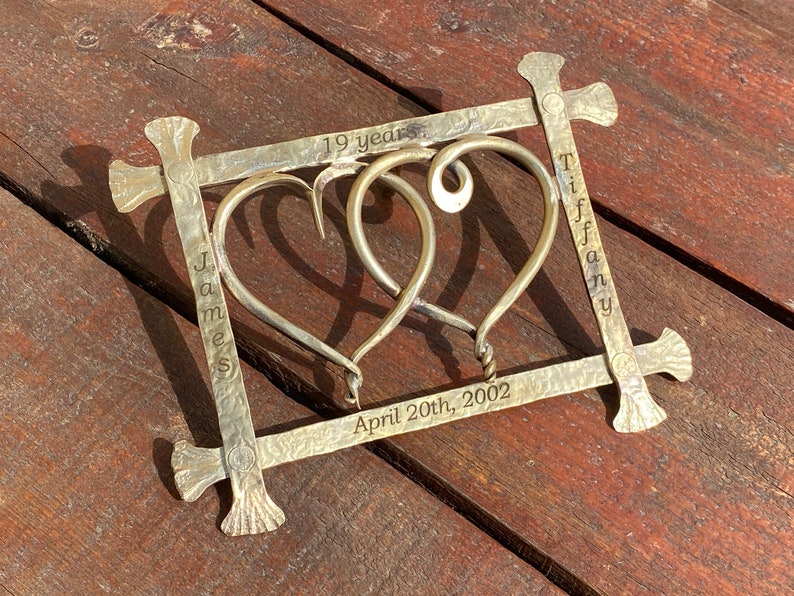 Bronze Gift Bronze Hearts Bronze Frame Framed Heart Frame Etsy
