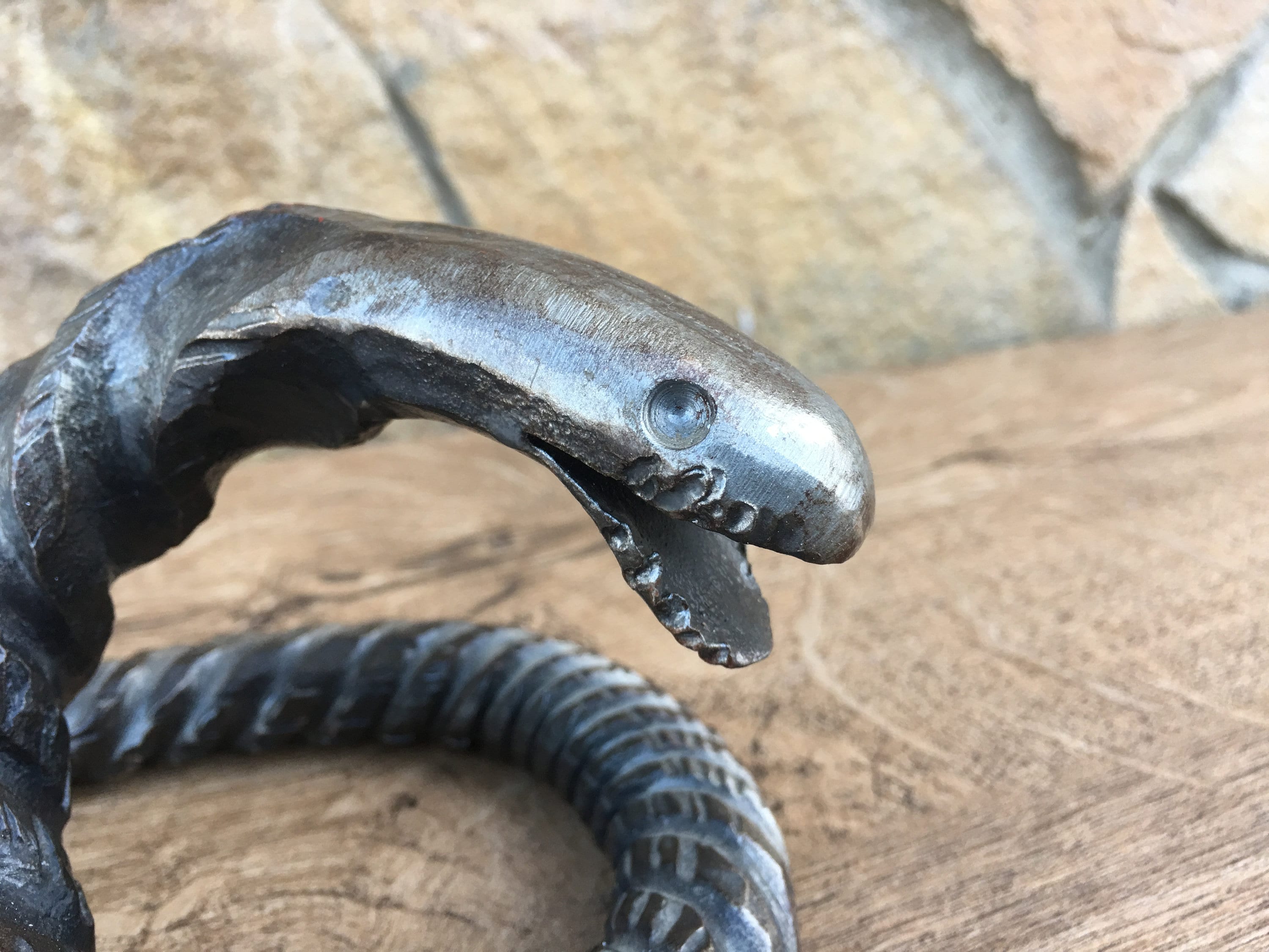 Iron Snake Hand Snake Metal Snake Steel Snake Home Etsy Canada