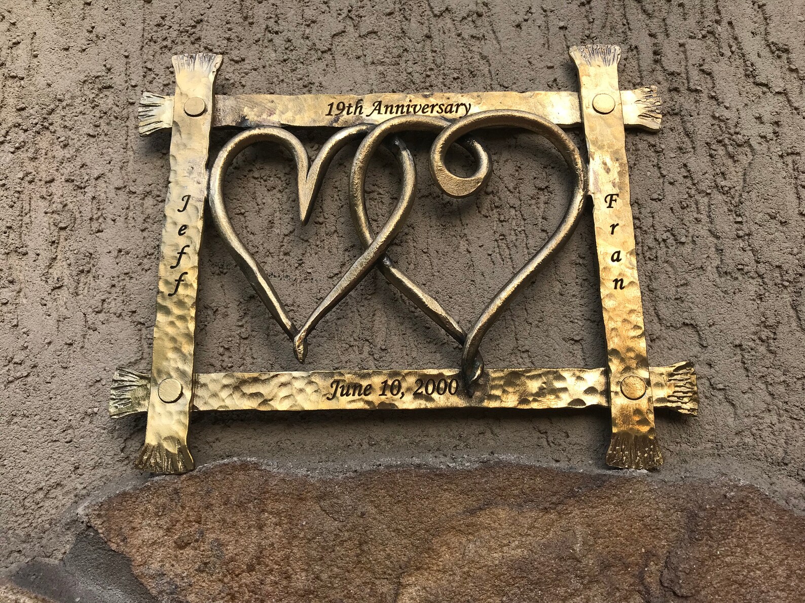 Bronze Gift Bronze Hearts Bronze Frame Framed Heart Frame Etsy New