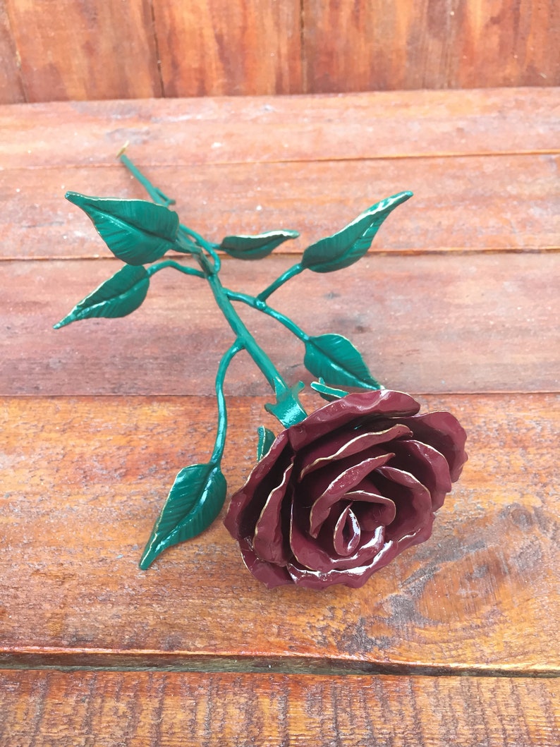 Iron Flower 6th Anniversary Gift for Her Metal Bouquet Iron Etsy