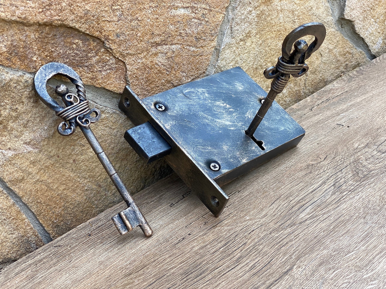 Medieval Lock Key Door Lock Medieval Door Hardware Lock Etsy