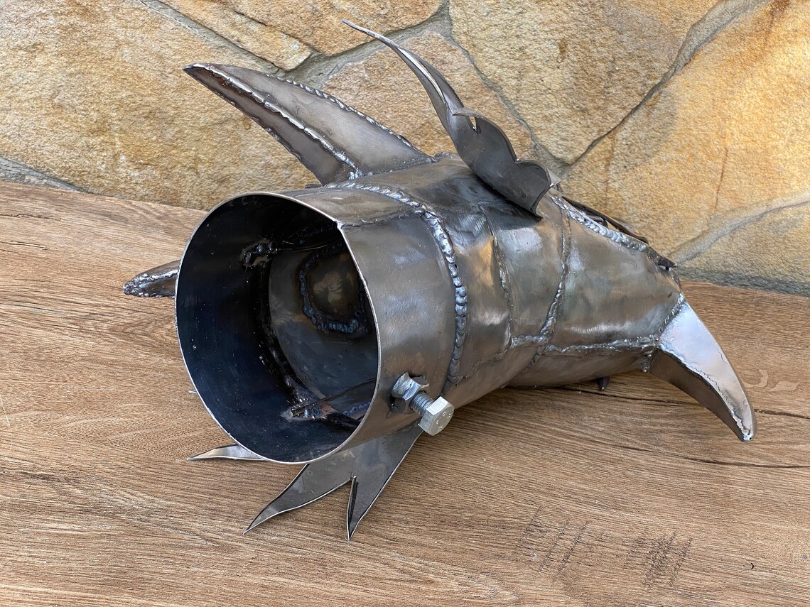 Dragon Stainless Steel Fairy Dragon Wall Sconce Viking Etsy