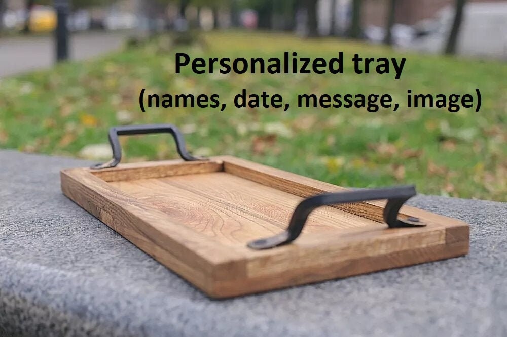 Serving tray wooden tray custom tray coffee table tray Etsy