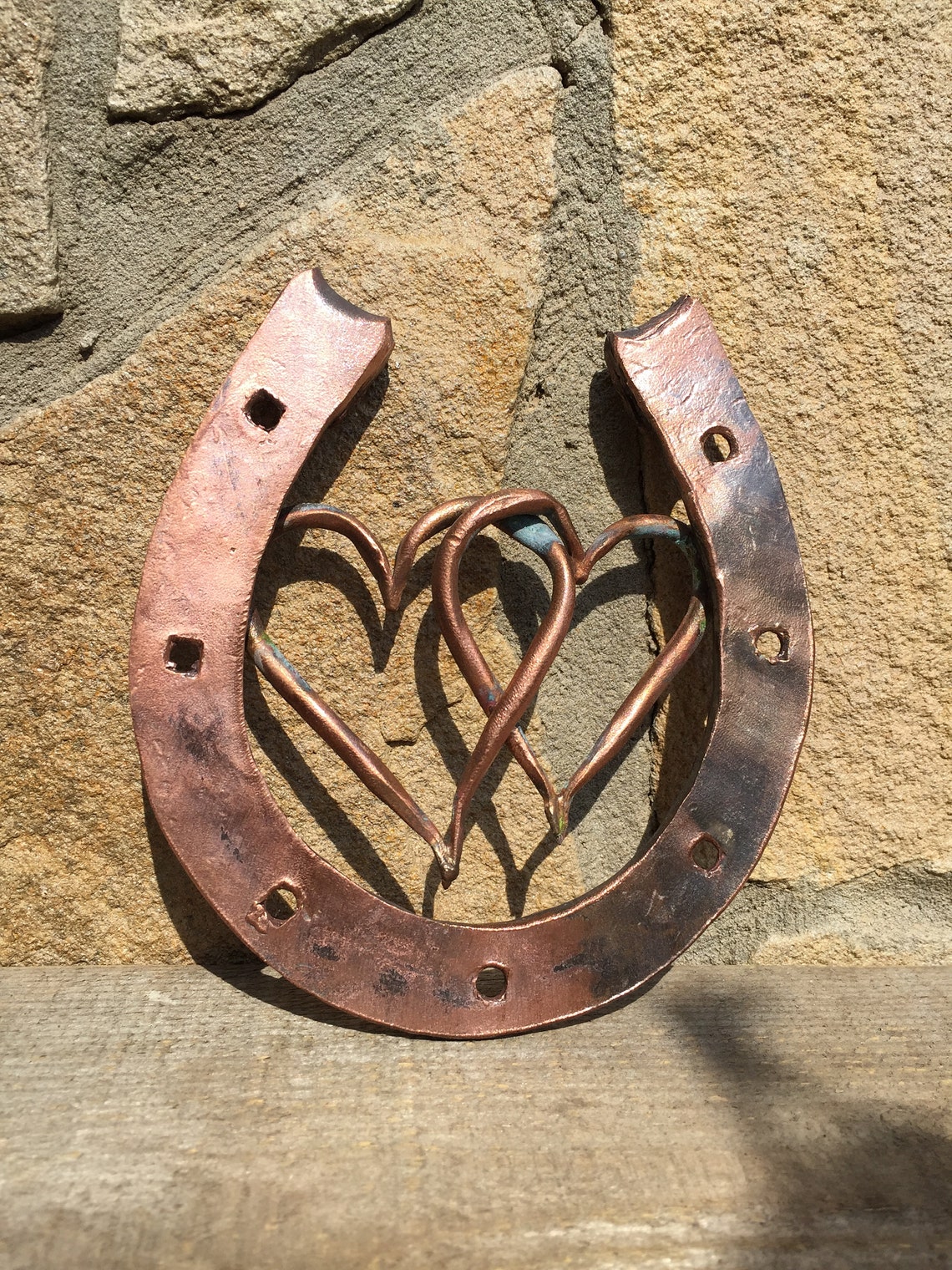 Engraved copper gift copper horseshoe horse shoe copper Etsy