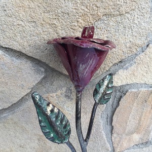 Forged flower, metal bouquet, iron rose, steel rose, metal rose, iron gifts, iron anniversary gift for her, steel anniversary gift, forged