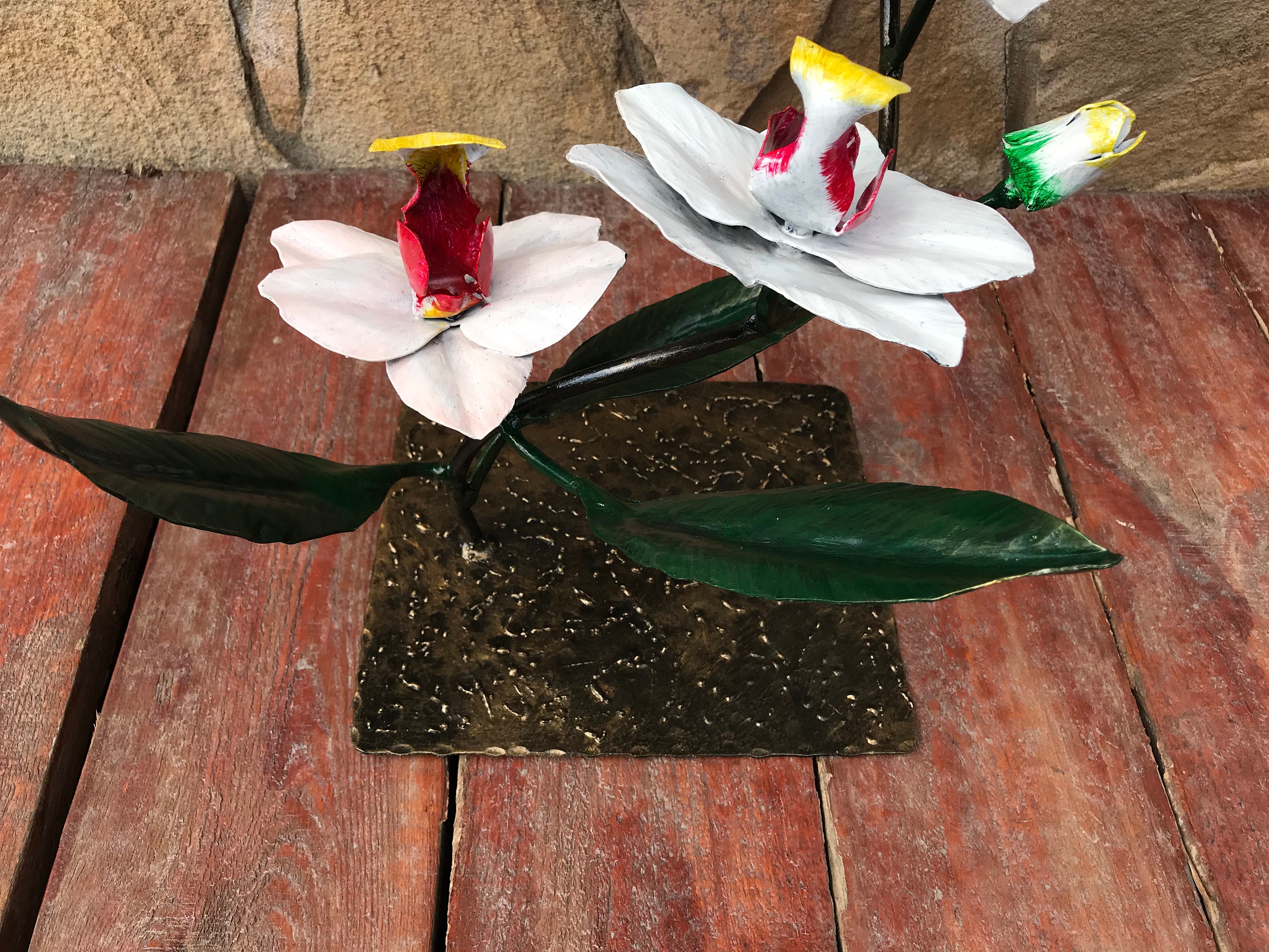 Metal Orchid Hand Orchid Orchid Gift Orchid Stand Etsy