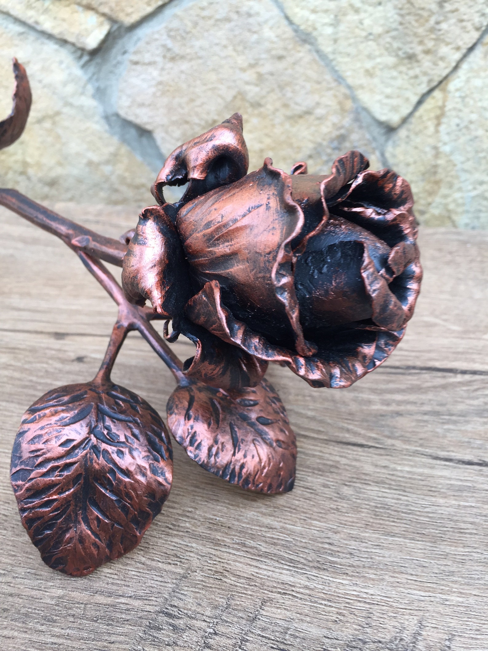 Wrought Iron Rose Anniversary Gift Valentine's Day Gift Etsy