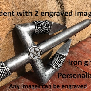 Personalized trident, iron gift, engraved trident, personalized gift, trident, Neptune, Poseidon, cosplay trident, axe,cosplay,trident decor