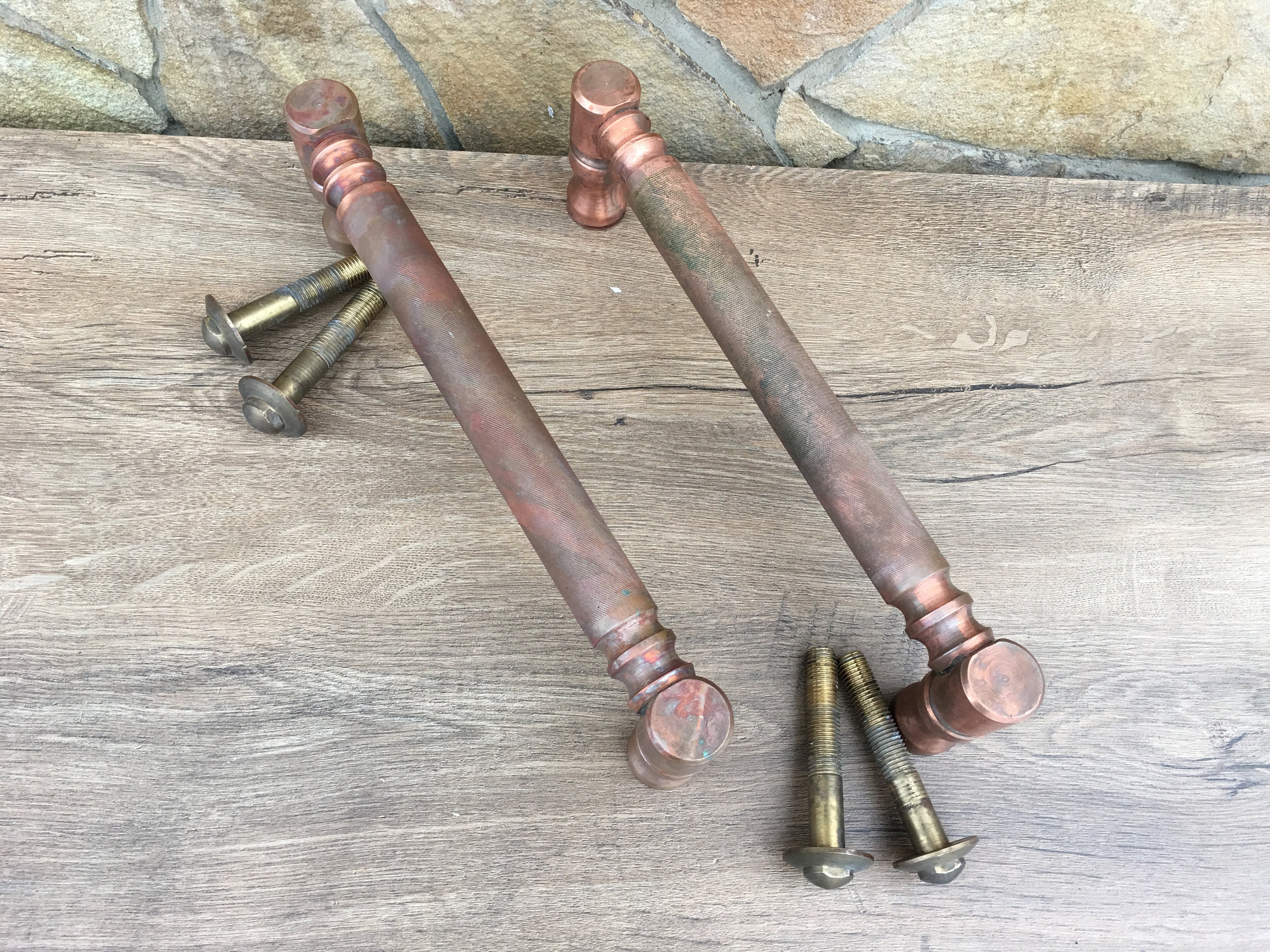 Copper Door Handle Barn Door Handle Door Handle Barn Door Etsy