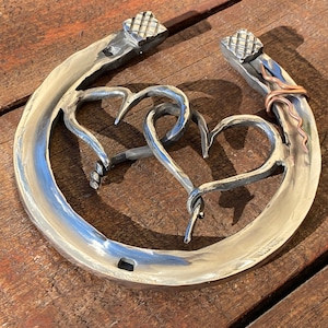Stainless steel horseshoe, steel anniversary gift, steel anniversary, 11th anniversary, steel gift,horseshoe,steel horseshoe,stainless steel