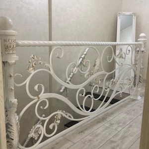 Balcony railing, balcony, terrace, stair railing, railing, Christmas, iron gift, new house, new home,wedding,anniversary,birthday,blacksmith