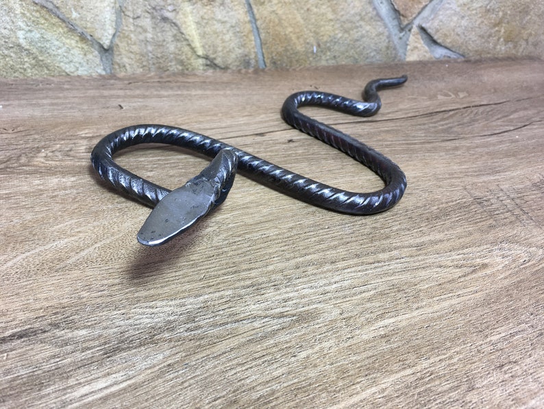 Snake iron snake garden decor rebar snake industrial art Etsy