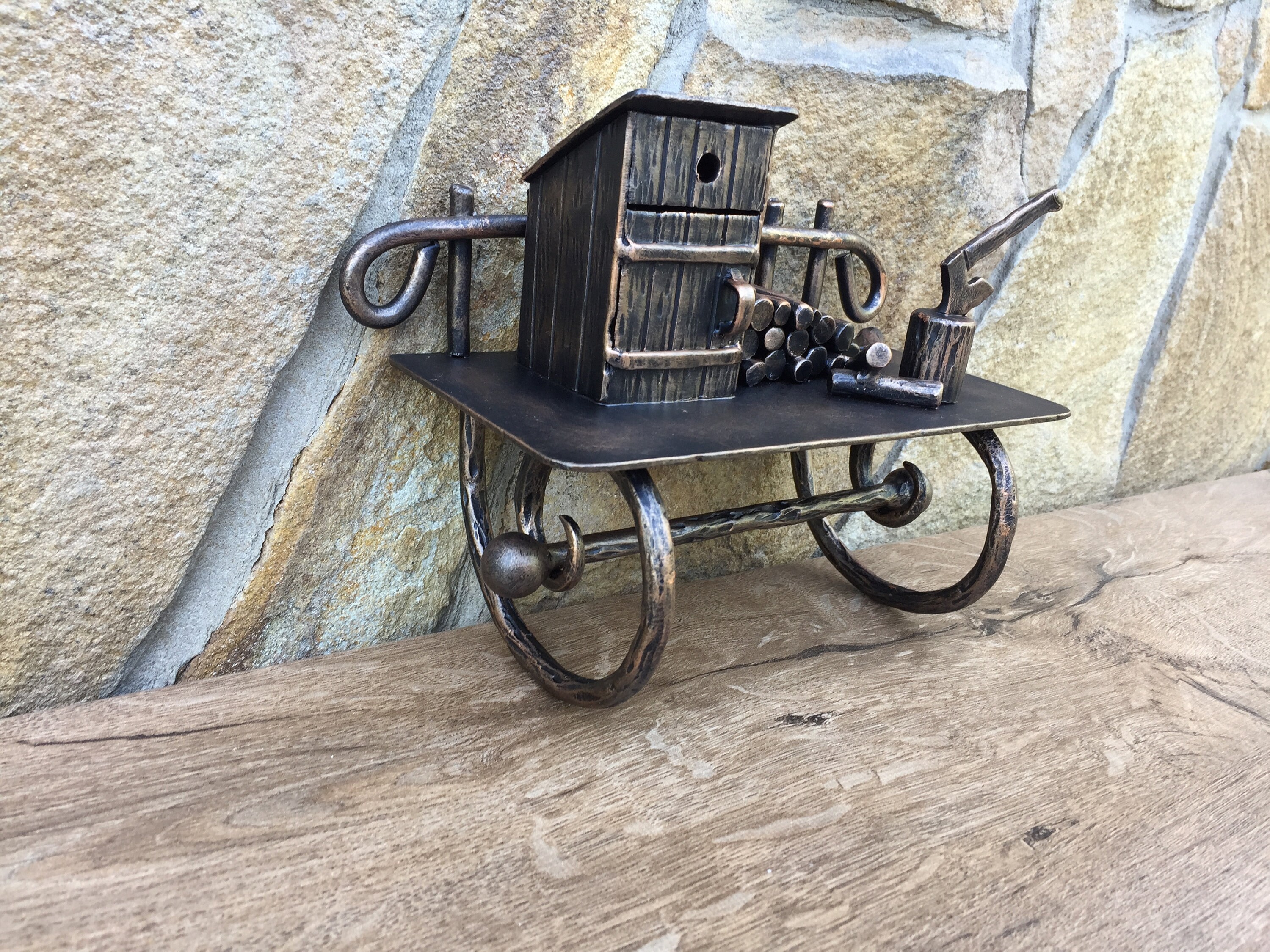 Cast Iron Horse and Wagon (JAS) Cast Iron Horse and Wagon (JAS)