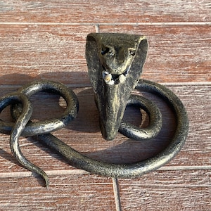 Iron snake, iron cobra, handforged snake, cobra sculpture,iron snakes, blacksmith sculpture, snake gifts, snake sculpture, snake statue