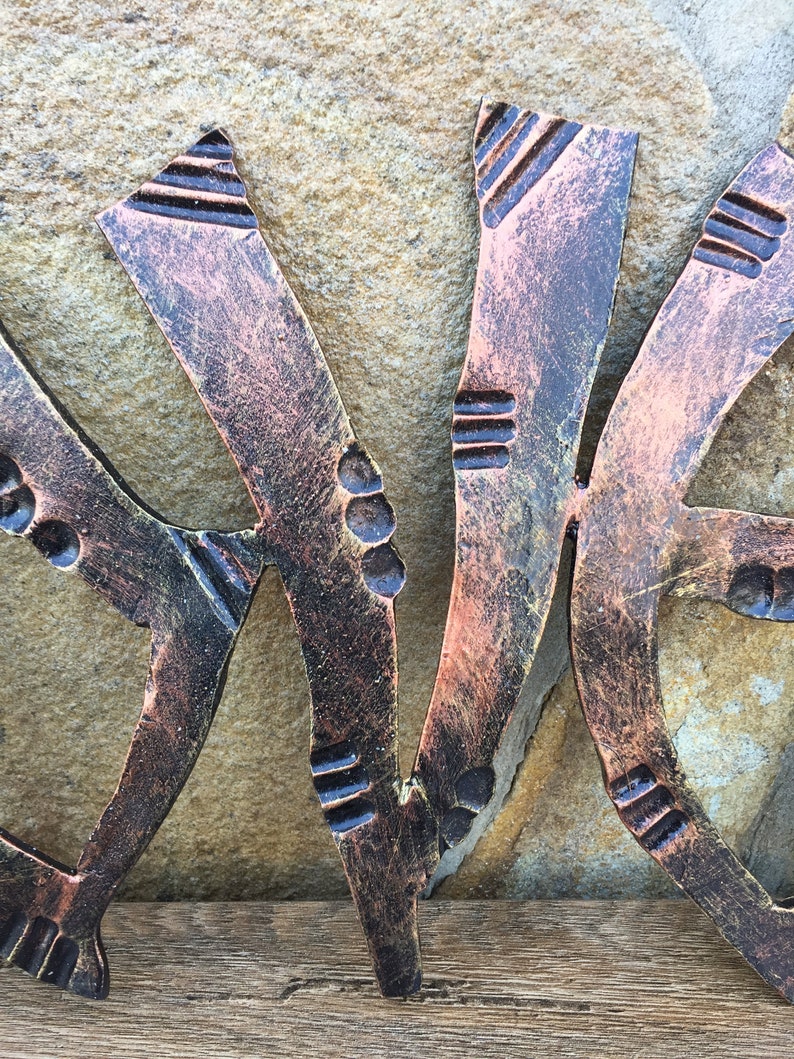 Hand Letters Iron Letters Word Cutout Last Name Etsy