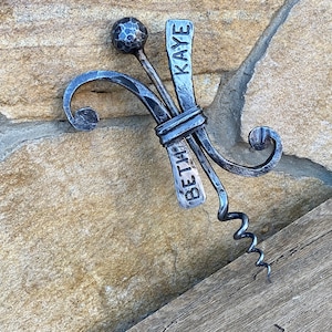 Engraved corkscrew, personalized corkscrew, cork screw, wine decor, mens gifts, iron corkscrew, wine corkscrew, bottle opener, bottle opener