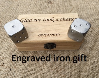 Stainless steel dices, iron dices, iron gift, iron wedding, iron anniversary gift, iron gifts, gaming dice, gaming dice set, gaming gift