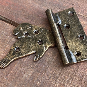 Animal hinge, strap hinge, animal, seal, ocean, sea, door, Poseidon, steel gift, Christmas, birthday,anniversary, wedding, new house, vessel