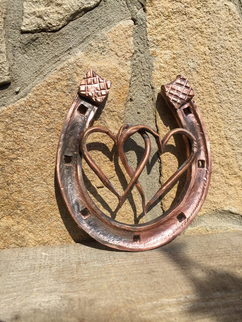 Engraved Copper Gift Copper Horseshoe Horse Shoe Copper Etsy