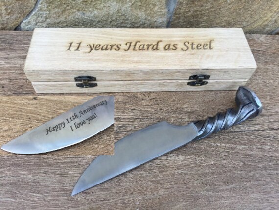 11th anniversary steel gifts for him