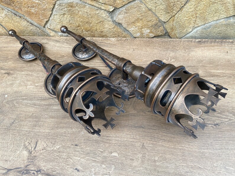 Medieval Torch Wall Sconce Light Fixture Sconce Torch Etsy